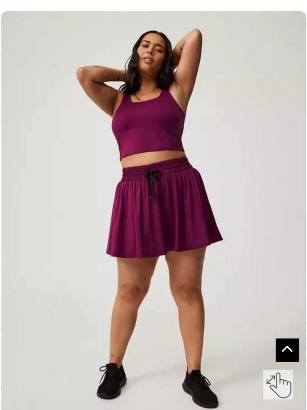 Torrid Light Weight Super Soft Perfofmance Jersey Active Skirt Size 3